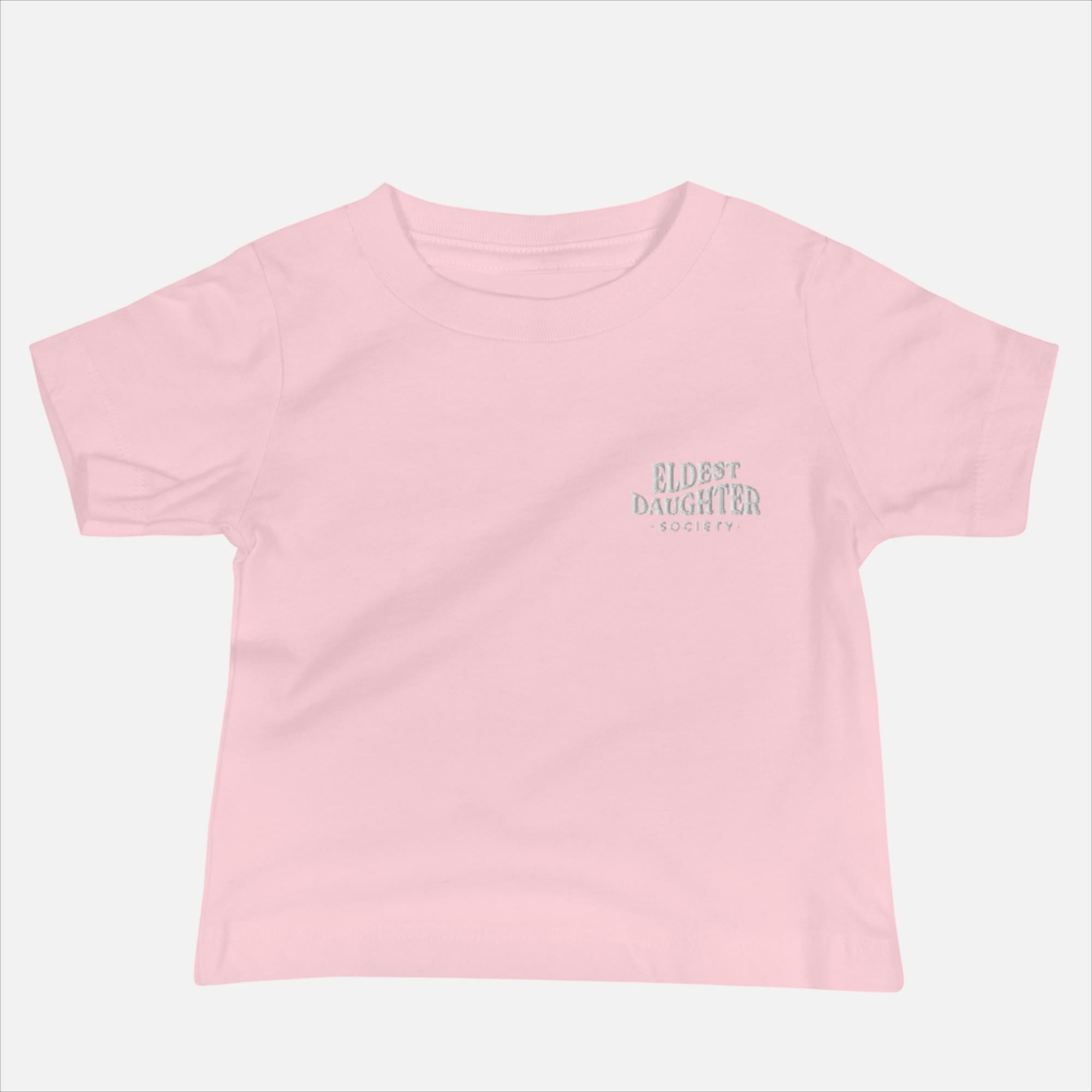 Baby Jersey Short Sleeve Embroidered Tee