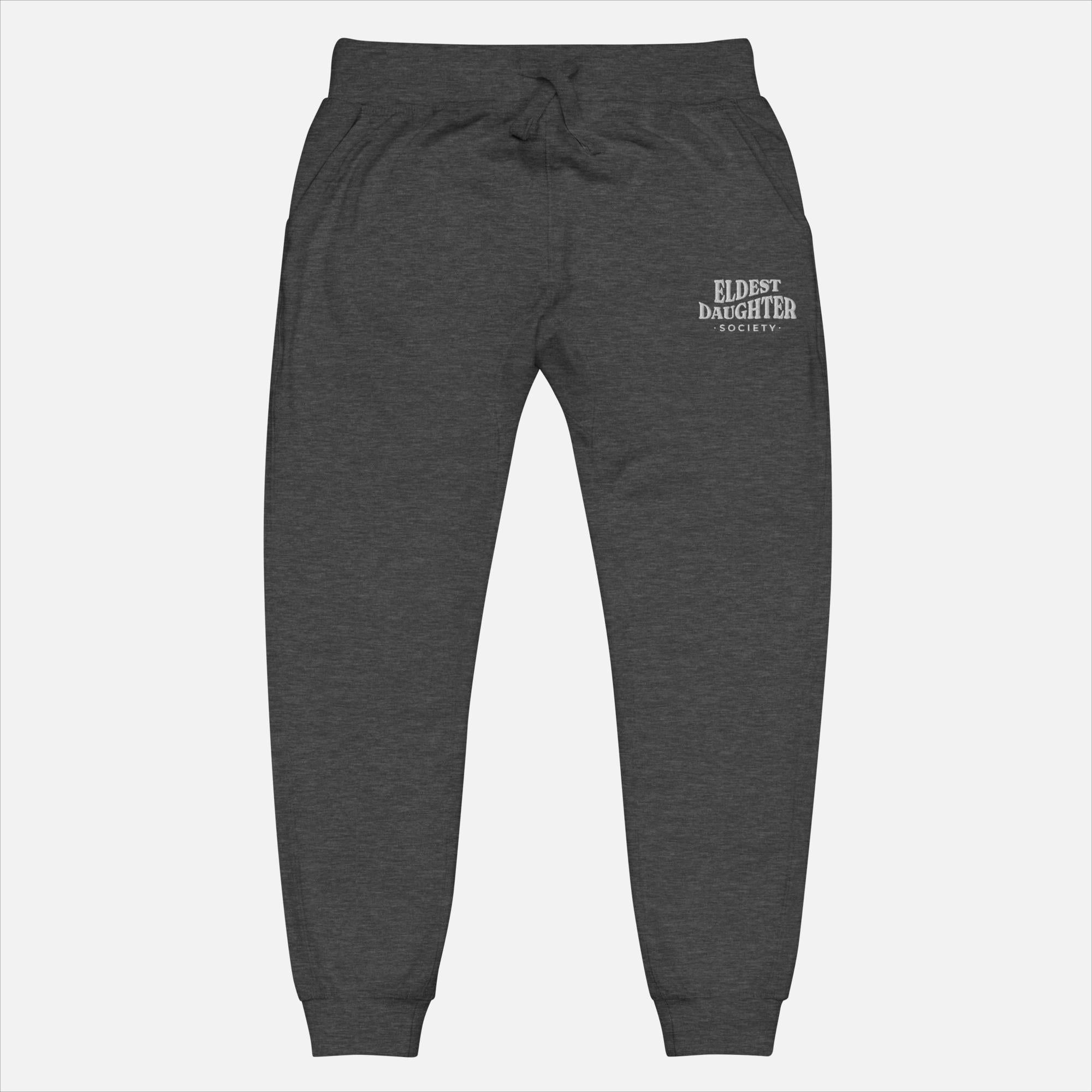 Fleece Sweatpants with Embroidery